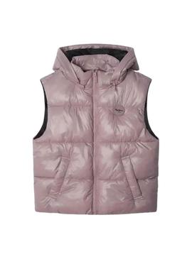 Colete Pepe Jeans acolchoado Essie rosa para menina.