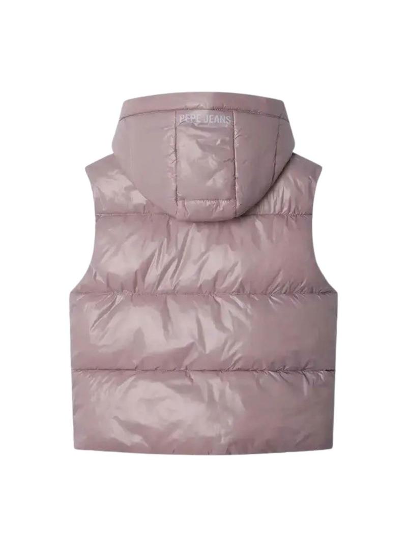 Colete Pepe Jeans acolchoado Essie rosa para menina.