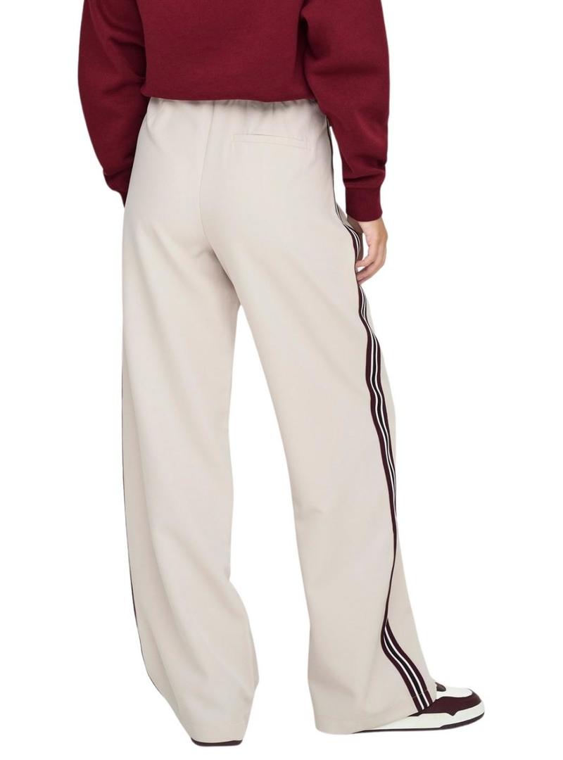 Calça Only Mellie bege para mulher