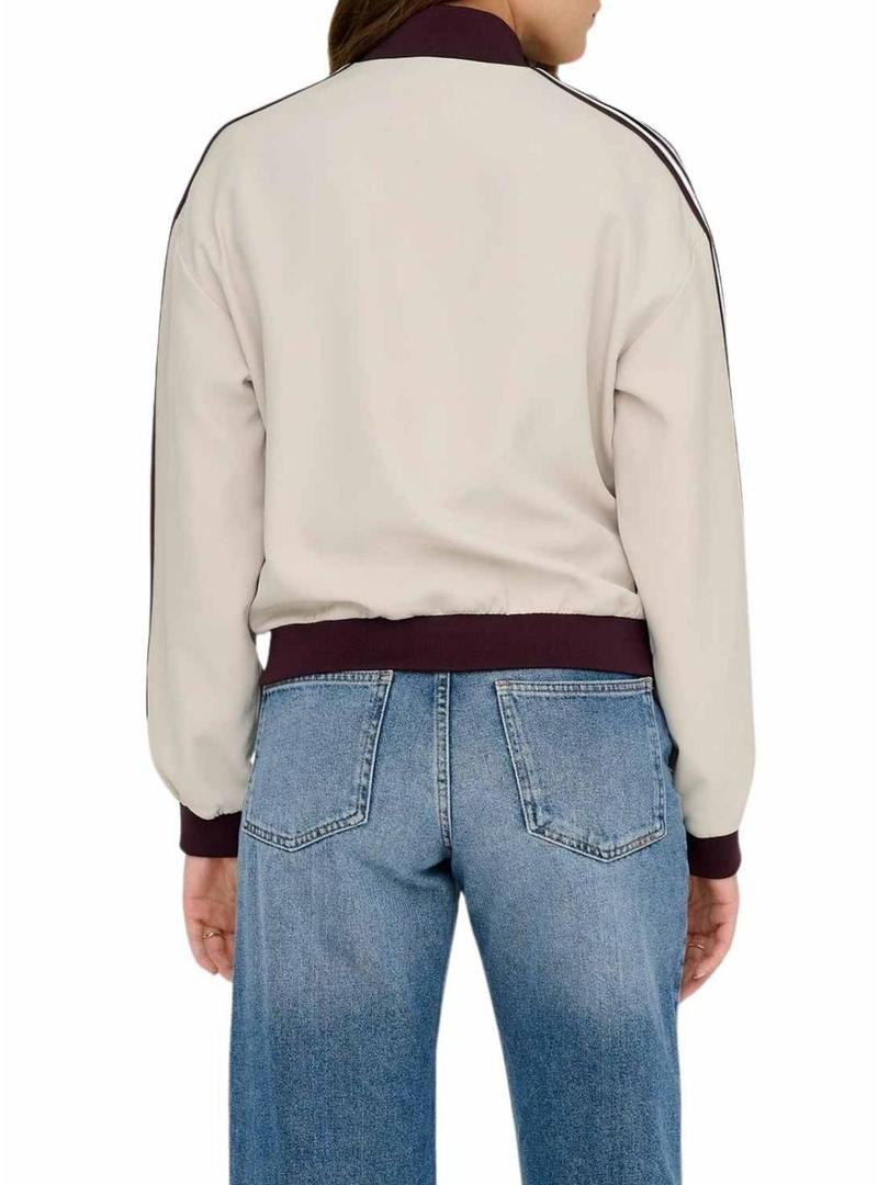 Jaqueta Only Mellie bege para mulher.