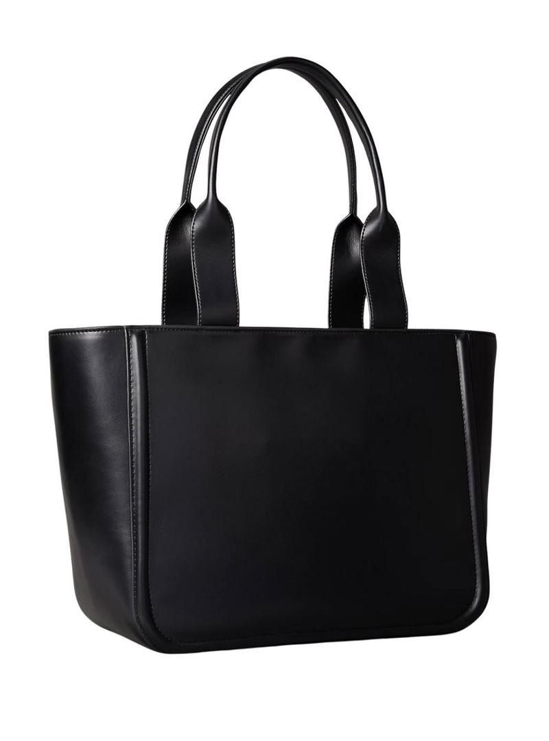 Bolsa Calvin Klein Jeans Bold tote preta para mulher.