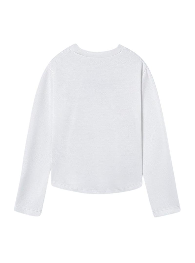 Moletom Mayoral Brave branco para menina