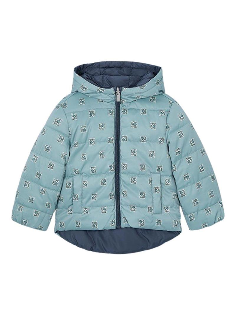 Casaco Mayoral reversível acolchoado azul menina