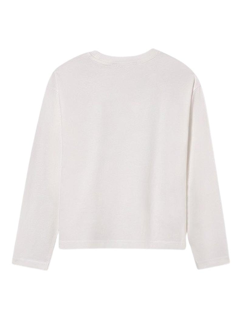 Camiseta Mayoral branca estampada para menino