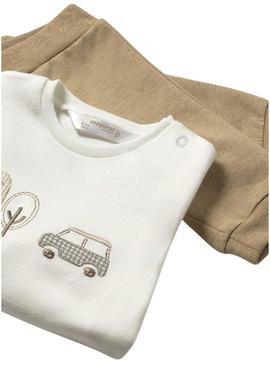 Conjunto de chándal Mayoral com camiseta para bebê.