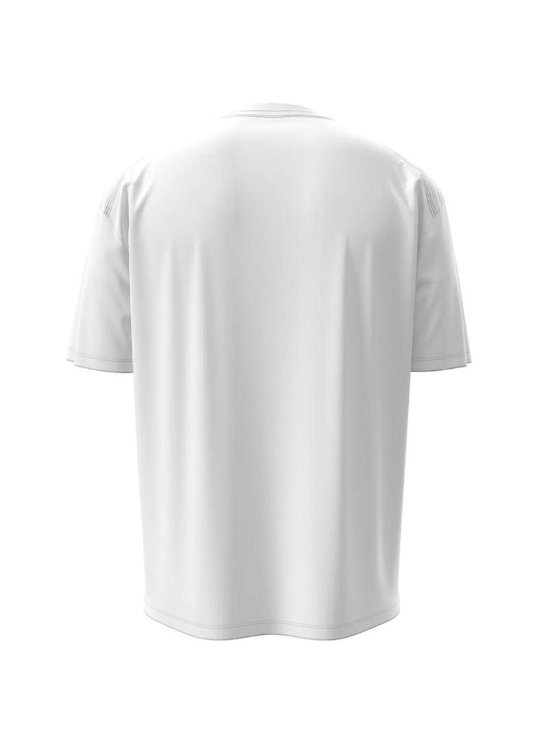 Camisa Calvin Klein Jeans Center Monogram branca para homem.