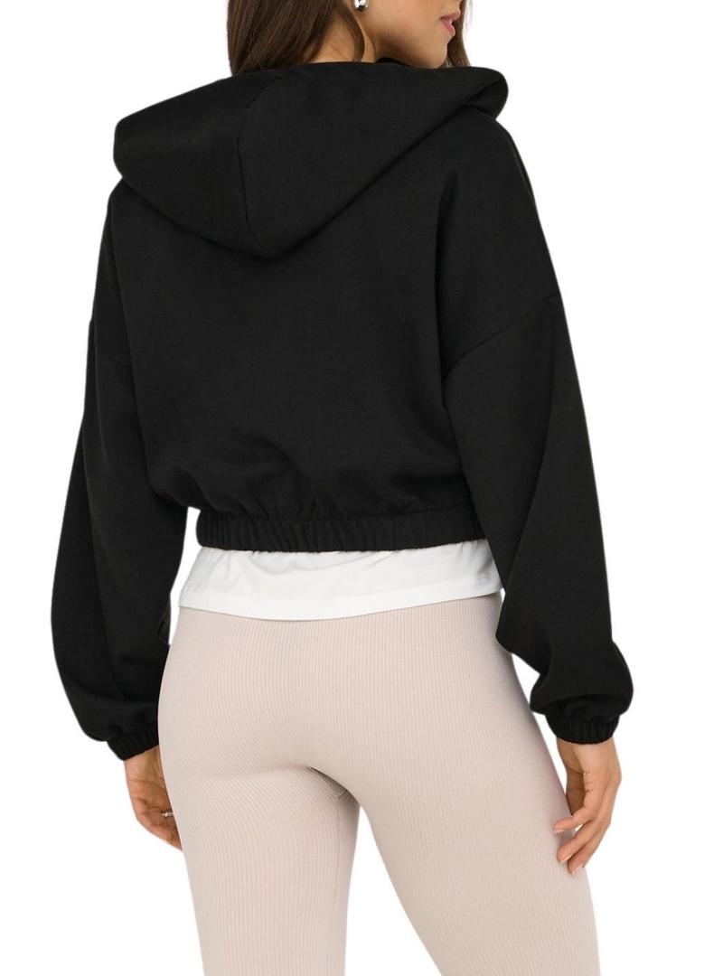 Moletom Only Scarlett preto para mulher.