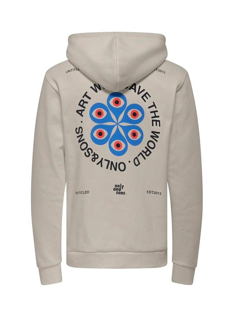 Moletom Only and Sons Ceres Claude tostado para homem