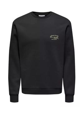 Moletom Only and Sons Fresco preto para homem