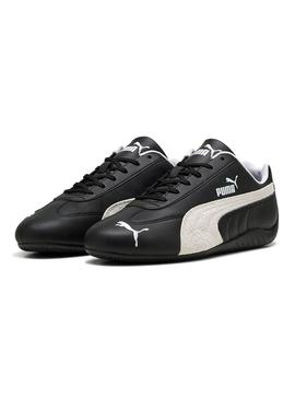 Sapatilhas de couro Puma Speedcat preto para homem.