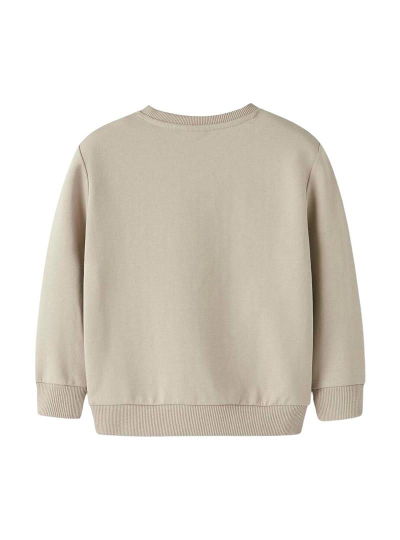 Moletom Name It Island Fossi bege para menino.