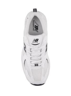 Sapatilhas New Balance kids 530 branco e preto