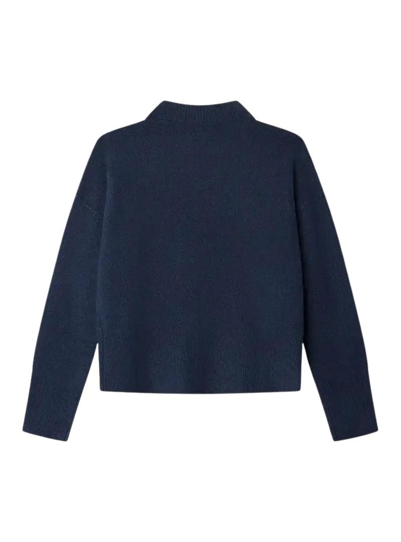 Camisola Pepe Jeans Bibby azul marinho para menina.