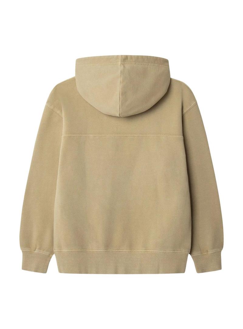 Moleton Pepe Jeans Timothy com capuz tostado infantil