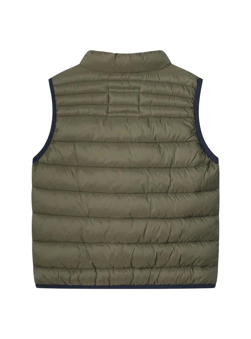 Colete acolchoado Pepe Jeans Ahron verde para menino.