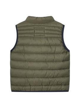 Colete acolchoado Pepe Jeans Ahron verde para menino.
