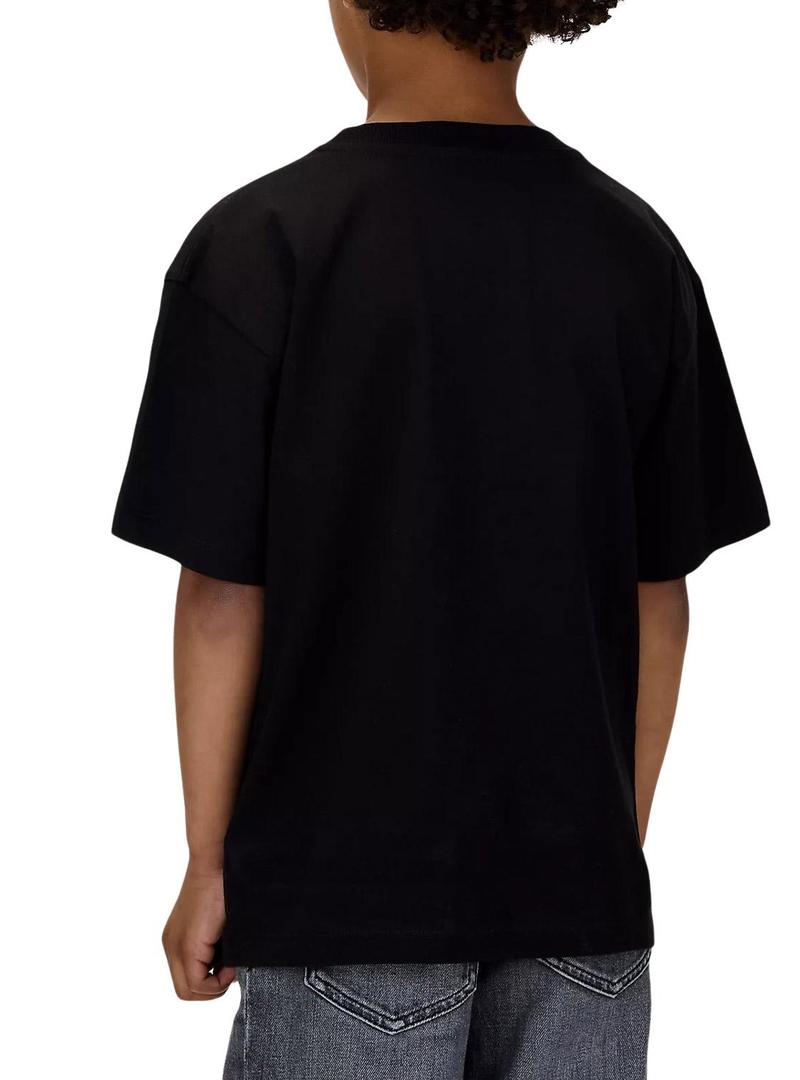 Camiseta Calvin Klein Monologo Photo preta criança