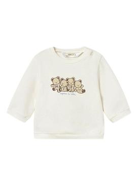 Conjunto de moletom Mayoral com colete estampado azul bebê