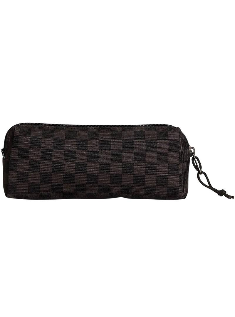 Esto: Estojo Vans Old Skool xadrez preto para crianças