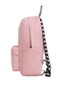 Mochila Vans Old Skool Grom Rosa para crianças.