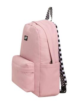 Mochila Vans Old Skool Grom Rosa para crianças.