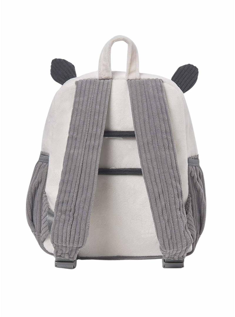Mochila Mayoral zebra cinza para bebê.