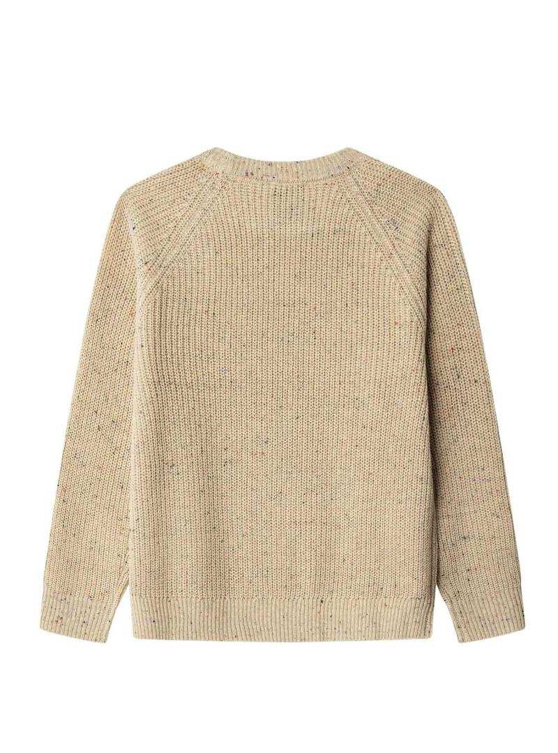 Camisola Pepe Jeans Pason tostado para menino.