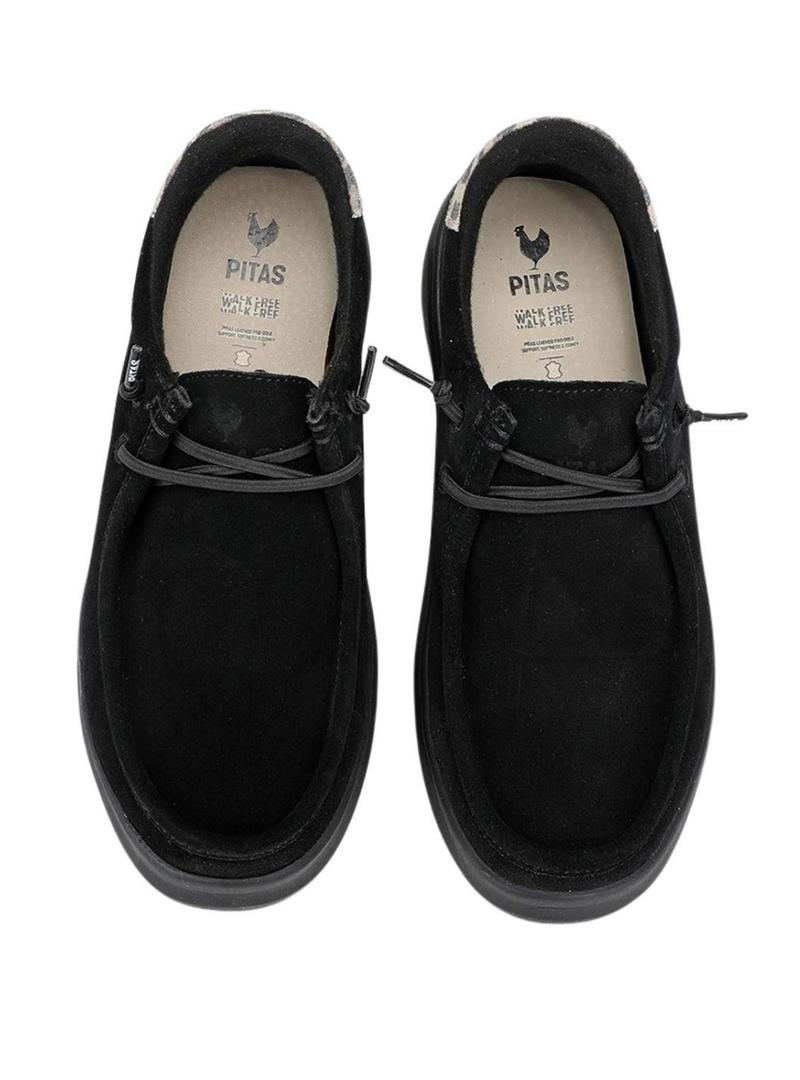 Sapatos Walkin Pitas Lyon preto para mulher.