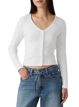 Jaqueta Levis Muse branca para mulher