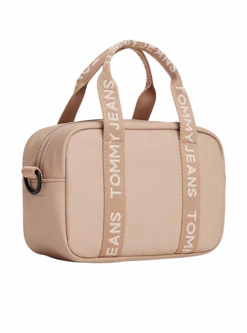 Bolsa Tommy Jeans Daily Crossover bege para mulher.