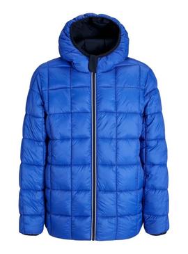 Retorna apenas a tradução para o português desta frase: Casaco Jack and Jones Brook reversível azul para homem.