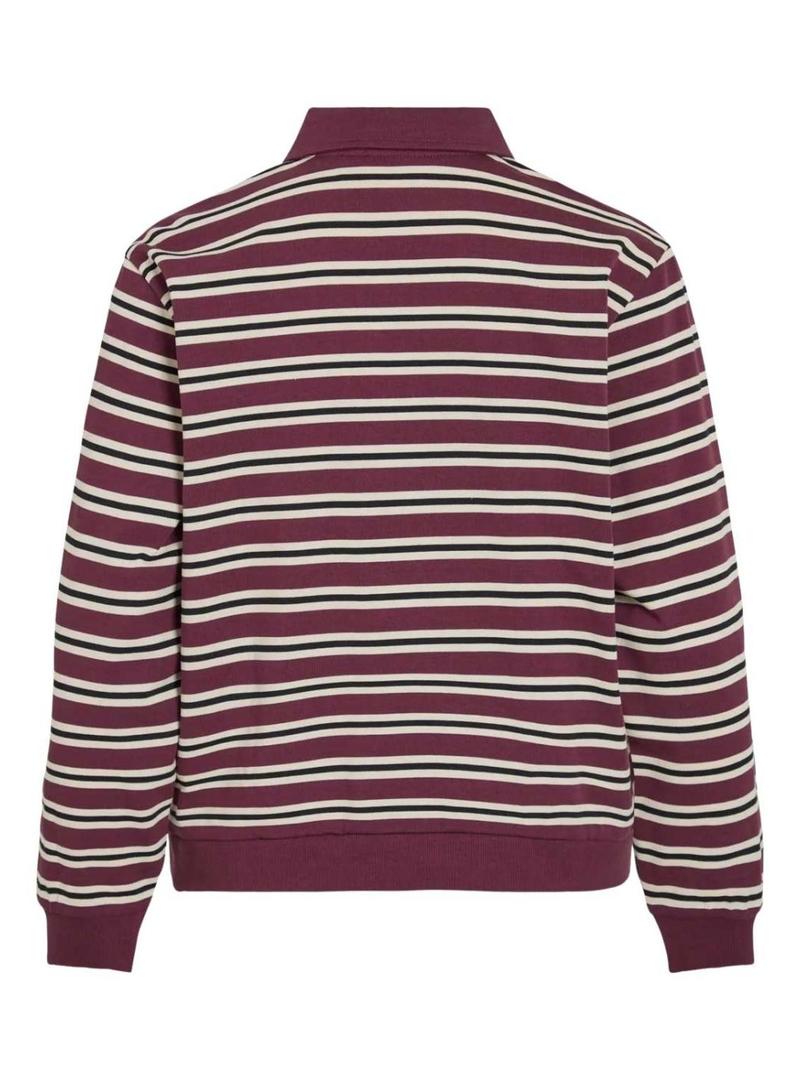 Camisa de polo granate para mulher da marca Vila Visina.