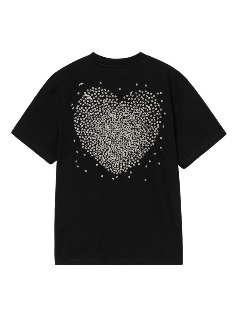 Camiseta Carhartt Heart preta para mulher
