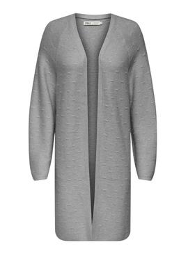 Casaco de malha cinza Only Katia para mulher.