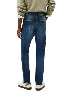 Calça jeans Tommy Jeans Austin dark para homem.