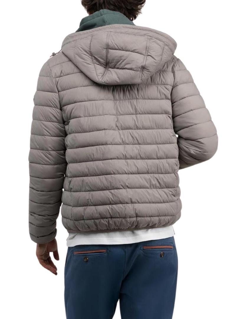 Jaqueta acolchoada beige da El Ganso para homem.