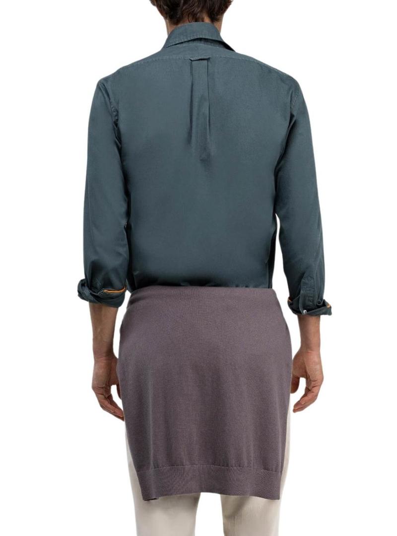 Camisa El Ganso Dyed petrol para homem.