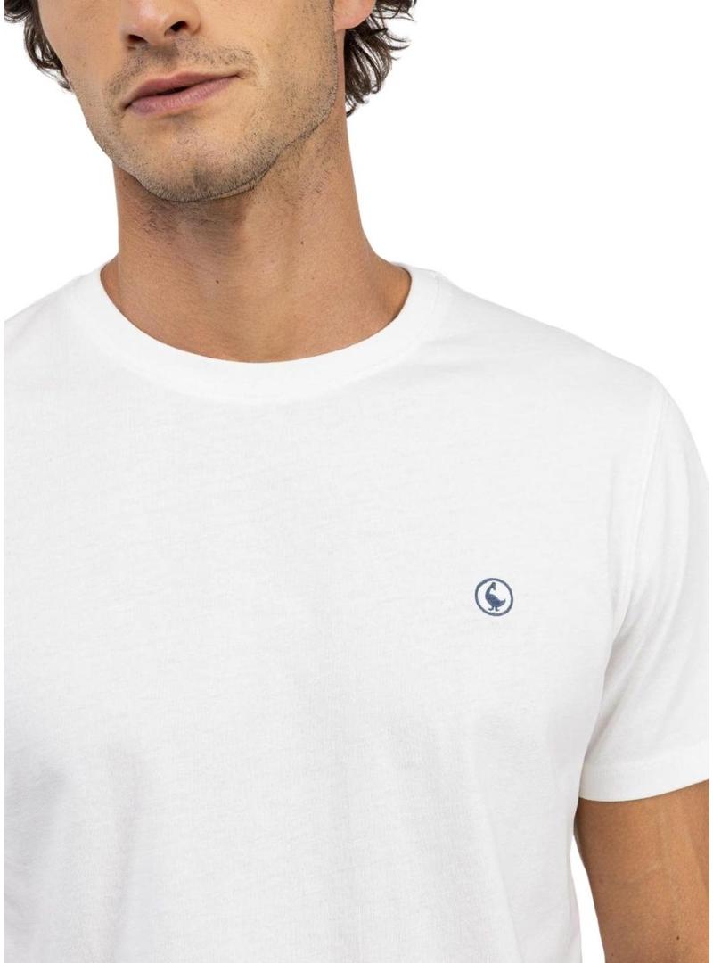 Camiseta El Ganso básica branca para homem.