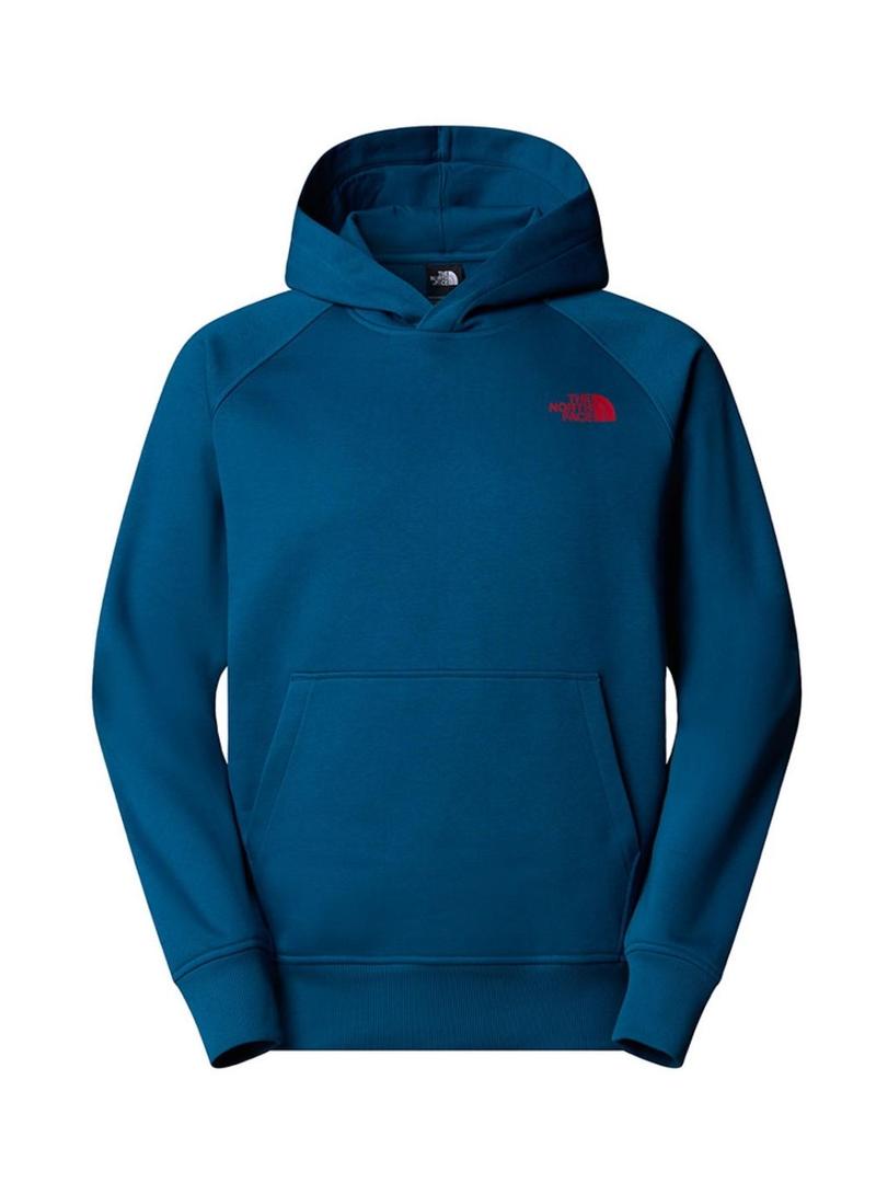 Moletom The North Face Raglan Box com capuz caramelo para homem.