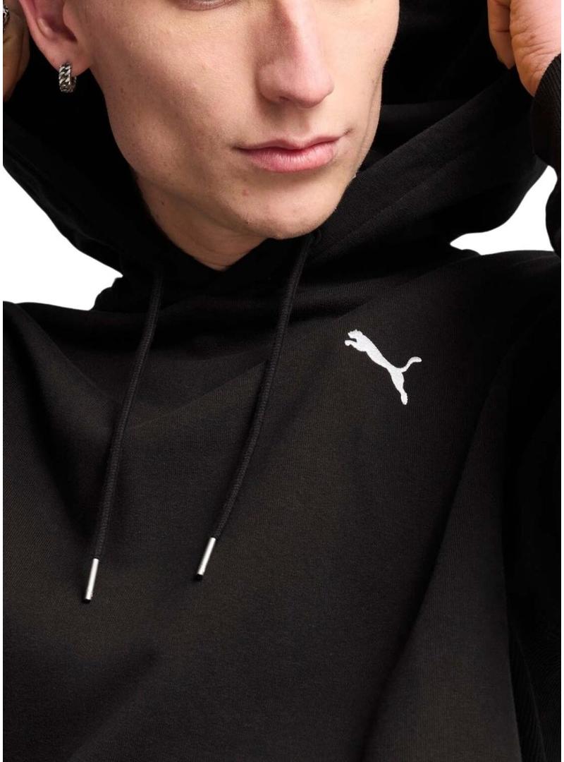 Moletom Puma Wardrobe com capuz preto para homens.