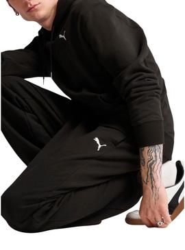 Moletom Puma Wardrobe com capuz preto para homens.