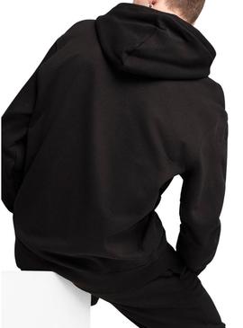 Moletom Puma Wardrobe com capuz preto para homens.