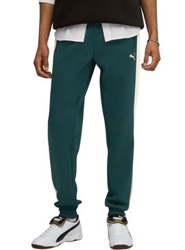 Calça esportiva Puma T7 Always On verde para homem.