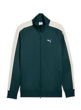 Jaqueta esportiva Puma T7 Always On verde para homens.