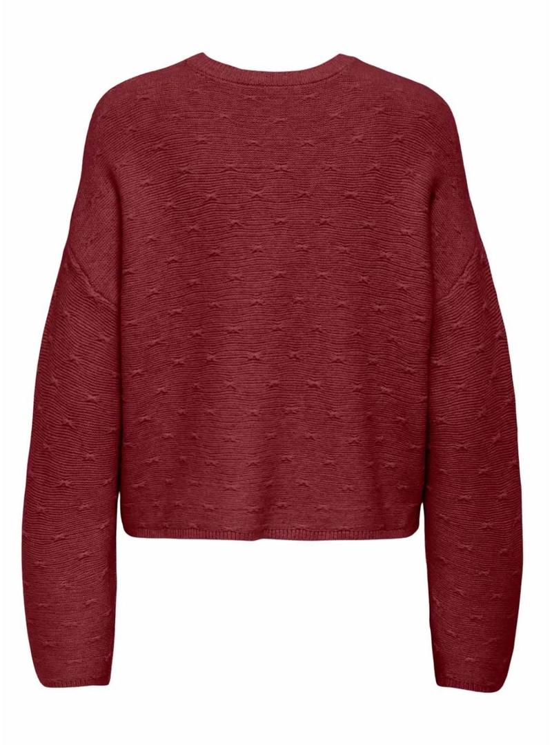 Camisola Jersey Only Katia grená para mulher