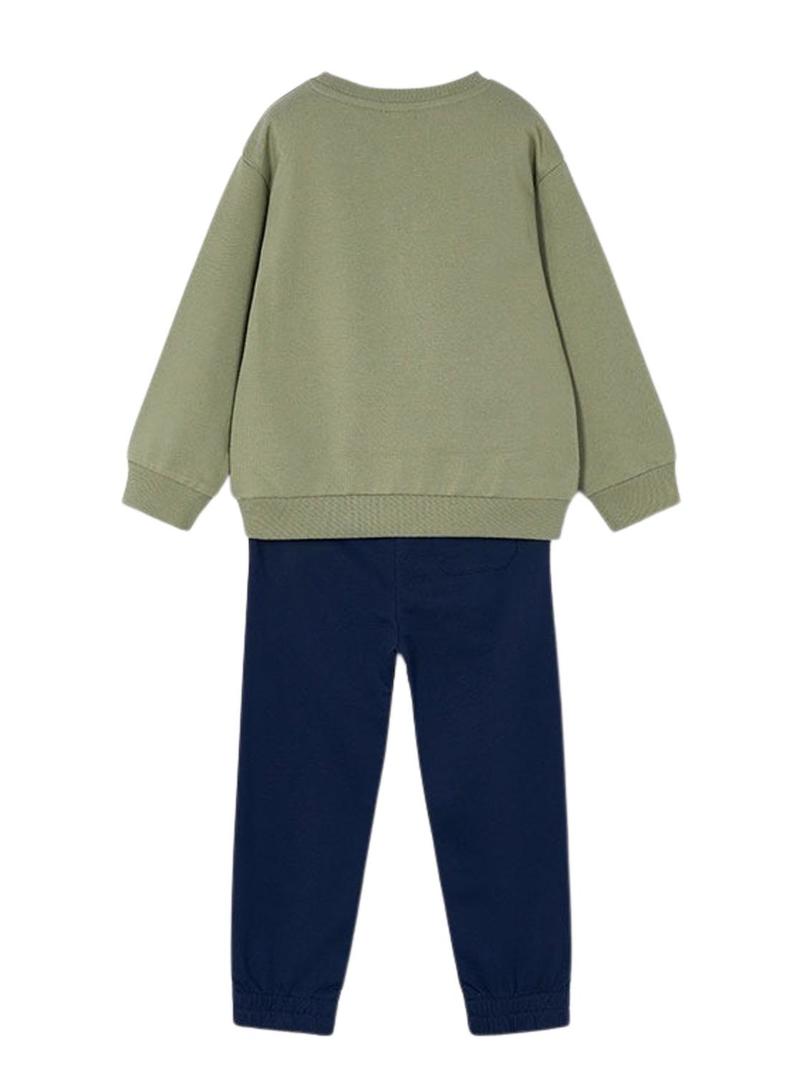 Fato de treino Mayoral College verde para menino