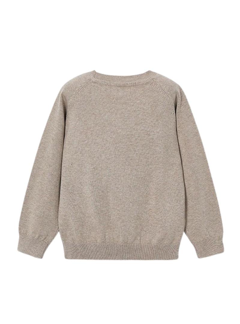 Camisola básica Mayoral tostada para menino.