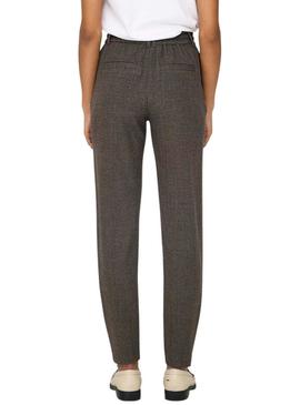 Calça Only Poptrash marrom para Mulher.