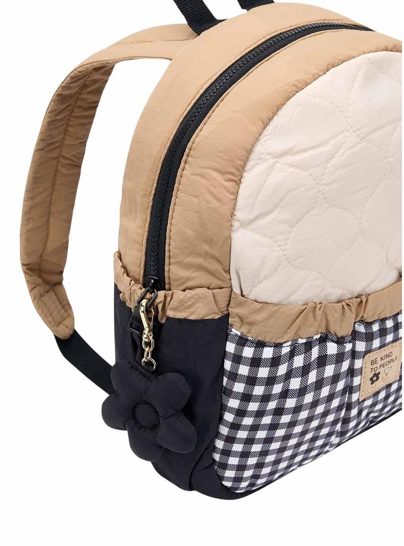 Mochila Mayoral acolchoada preta para menina