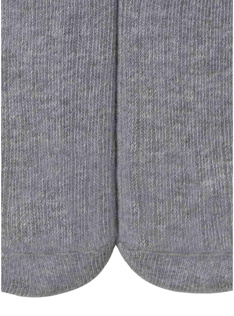 Macacão cinza canelado para bebê.